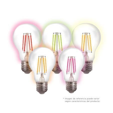 FOCO FILAMENTO A60 ROJO, VERDE, ROSADO, AMARILLO, AZUL 4.5W SYLVANIA